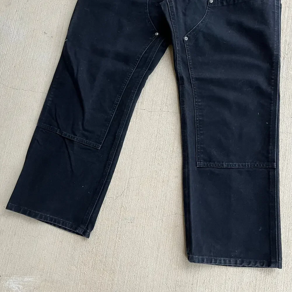 Carhartt WOMENS WB136 BLK black double knee work wear carpenter pants
